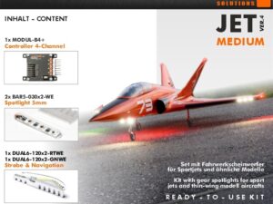 uniLIGHT Set für Sport Jets MEDIUM Beleuchtungsset - 1.5m - 2.2m - Gen.4
