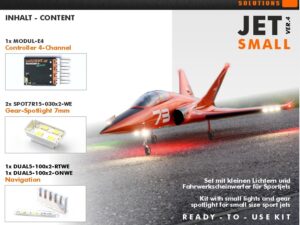 uniLIGHT Set für Sport Jets SMALL Beleuchtungsset - 1m - 1.7m - Gen.4