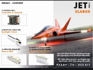 uniLIGHT Set für Sport Jets XLARGE Beleuchtungsset - 2.5m - 3.5m - Gen.4