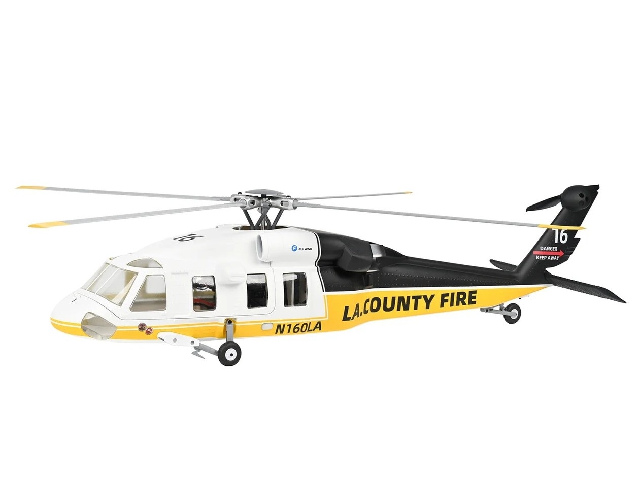 FLY WING UH-60L - L.A. County Fire - Smart Scale Helikopter - ACE GPS RTF-Set