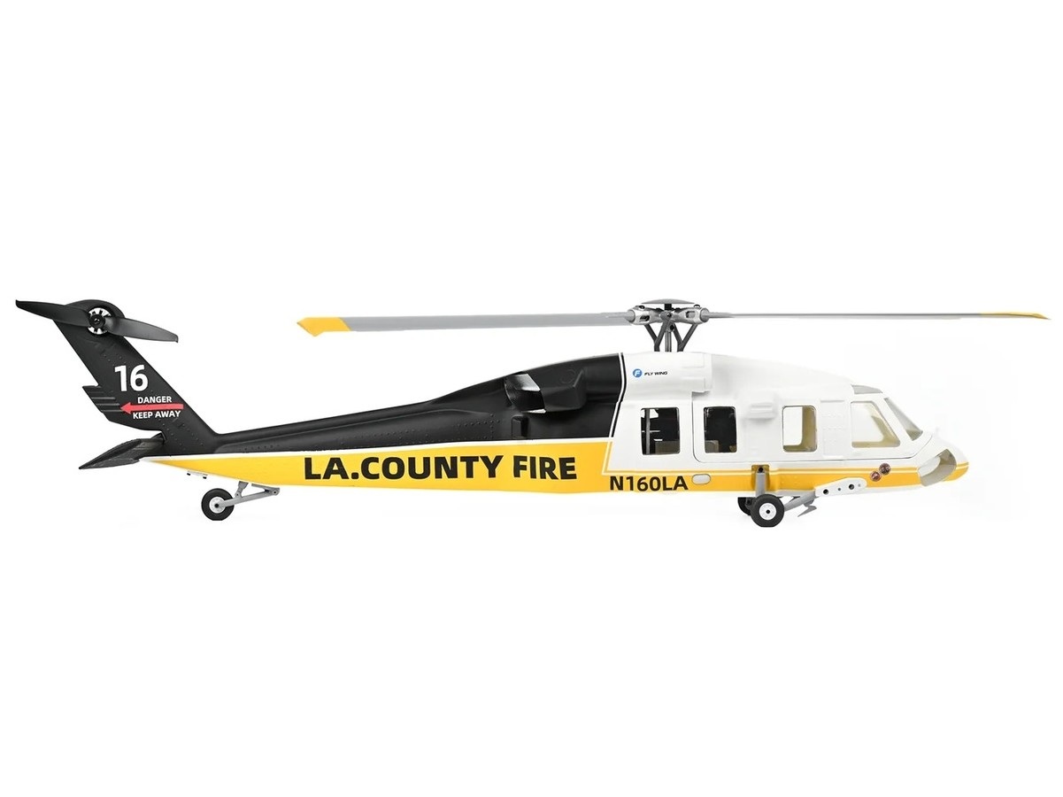 FLY WING UH-60L - L.A. County Fire - Smart Scale Helikopter - ACE GPS RTF-Set – Bild 2
