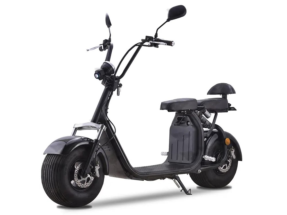 Betriebsbereit Citycoco Elektro Trotti FAT-BOY 500 Watt - 25km/h - rot 2-Plätzer – Bild 2