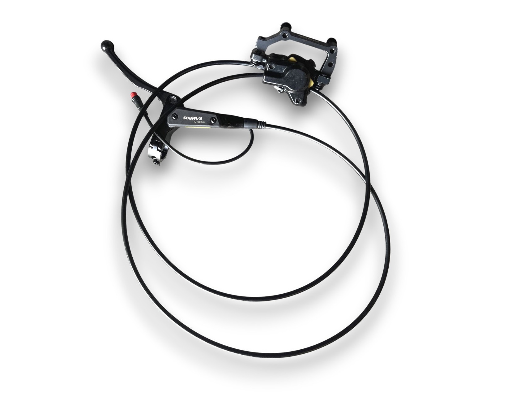 KAMROS hydraulische Bremse komplett, links (hinten) zu Elektro Bike T20-D Fahrrad,