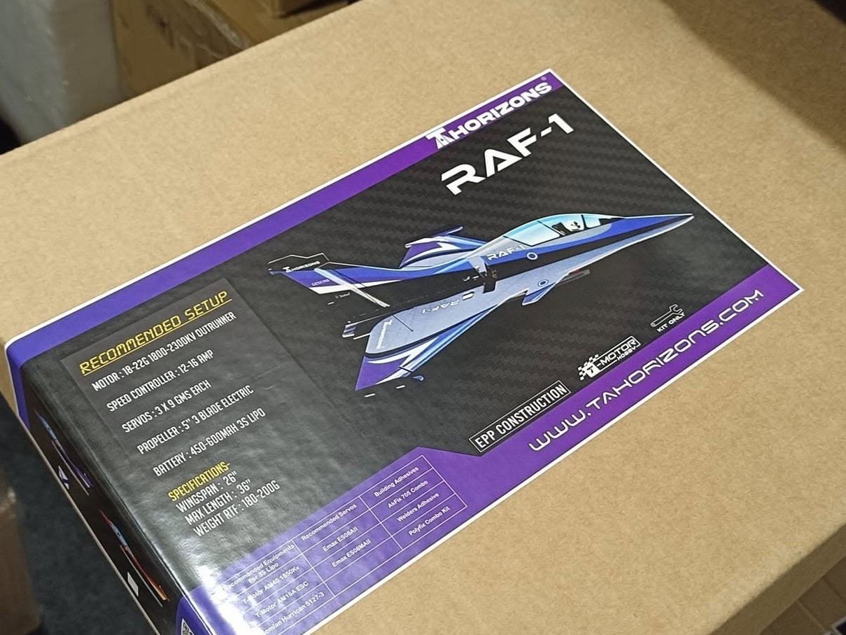 RAF-1 EPP 3D Jet - 660mm - KIT-Bausatz aus EPP - rot - TA Horizons – Bild 3