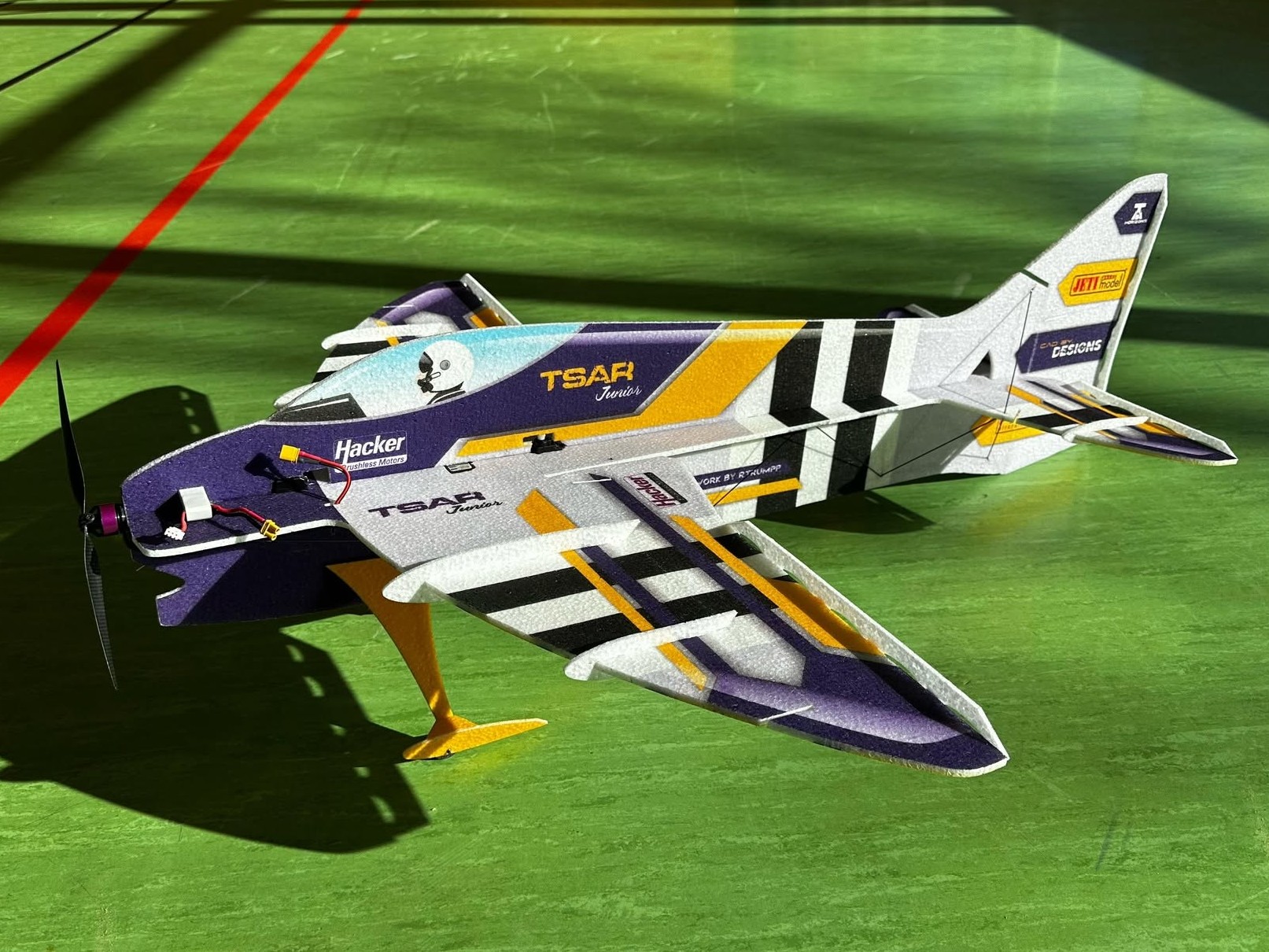 TSAR Junior F3P 3D - 838mm - KIT-Bausatz aus EPP - purple - TA Horizons – Bild 4