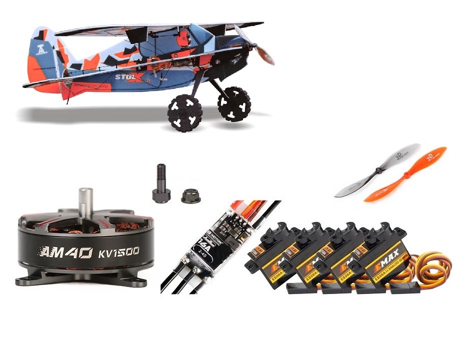 Stol X V2 3D - 940mm - PNP-Bausatz - Camouflage Rot - TA Horizons
