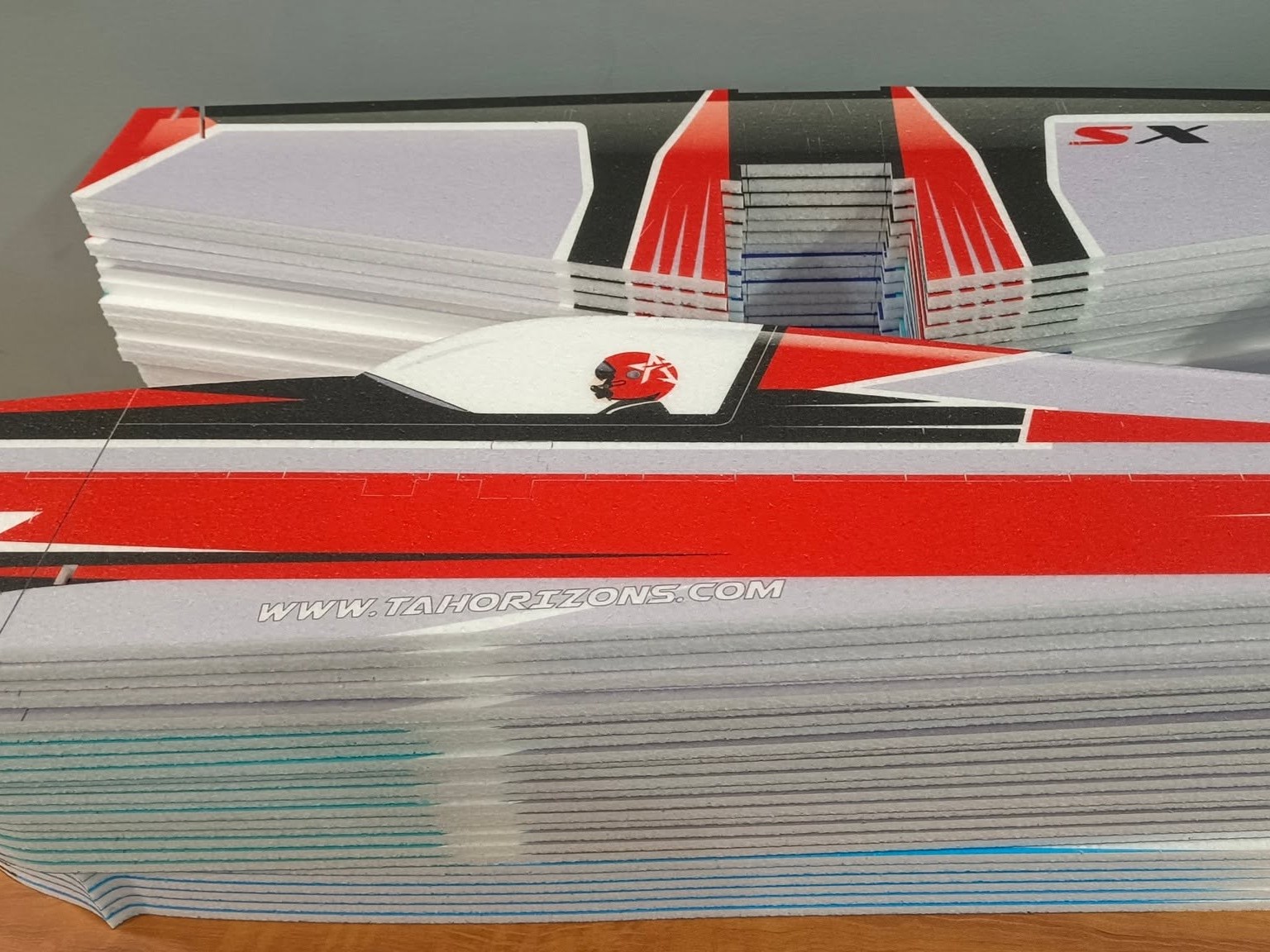 Extra SX 3D 37" - 940mm - KIT-Bausatz aus EPP - AJ Scheme rot - TA Horizons – Bild 2