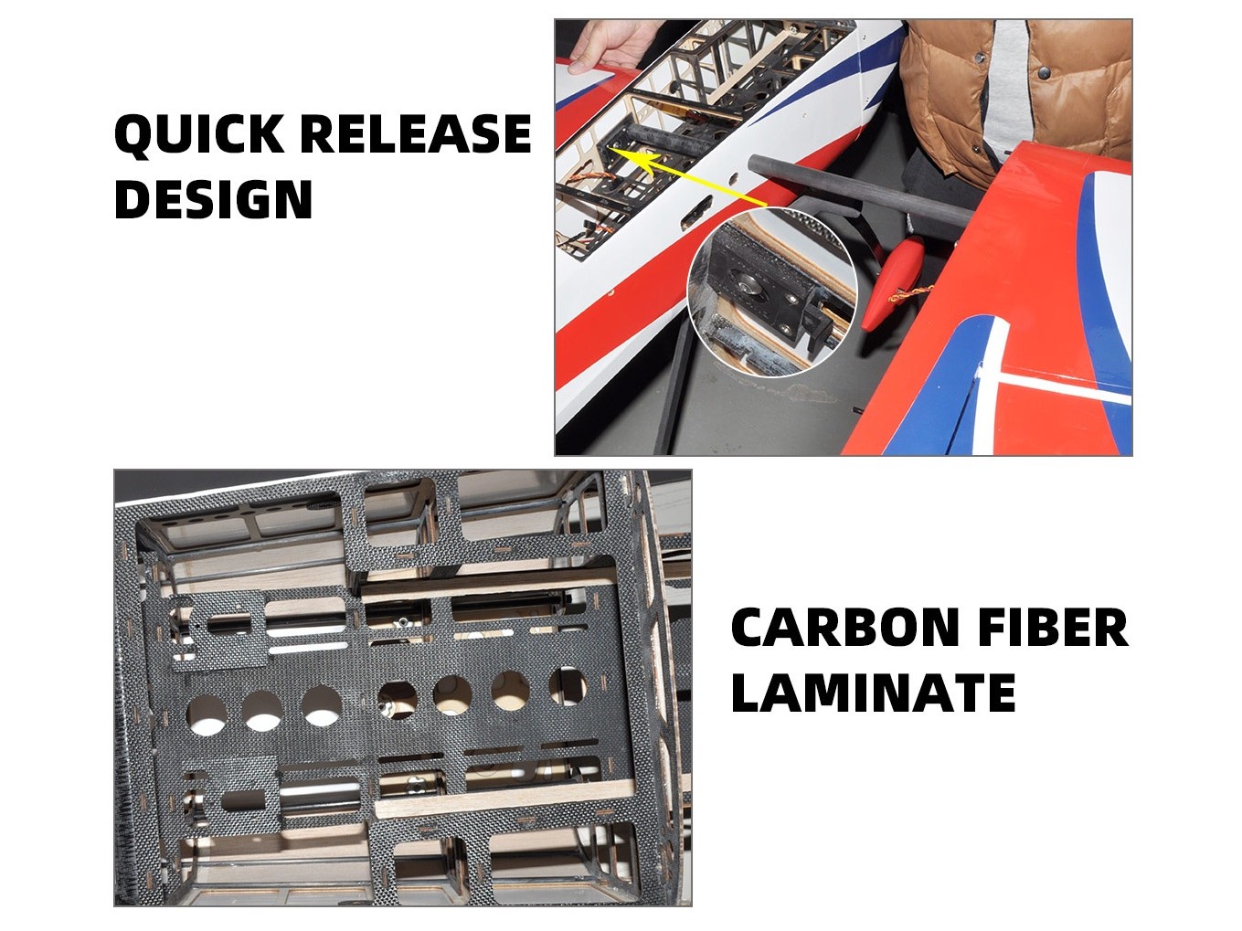 VOTEC 322 - 67 Zoll - Spw 1701mm - ARF-Set - ZYHOBBY – Bild 4