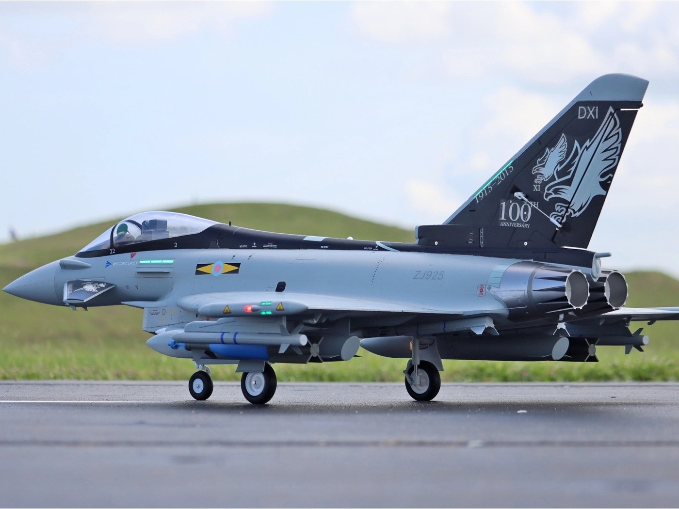 Eurofighter Typhoon V2, 90mm EDF Jet mit Gyro, Spw 1030mm, 8S PNP-Set, Freewing – Bild 4