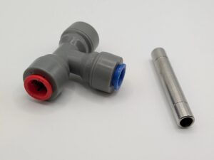KegLand duotight 9.5 mm (3/8") T-Stück mit Tauchhülse für Fühler (3.5 - 4.5 mm)